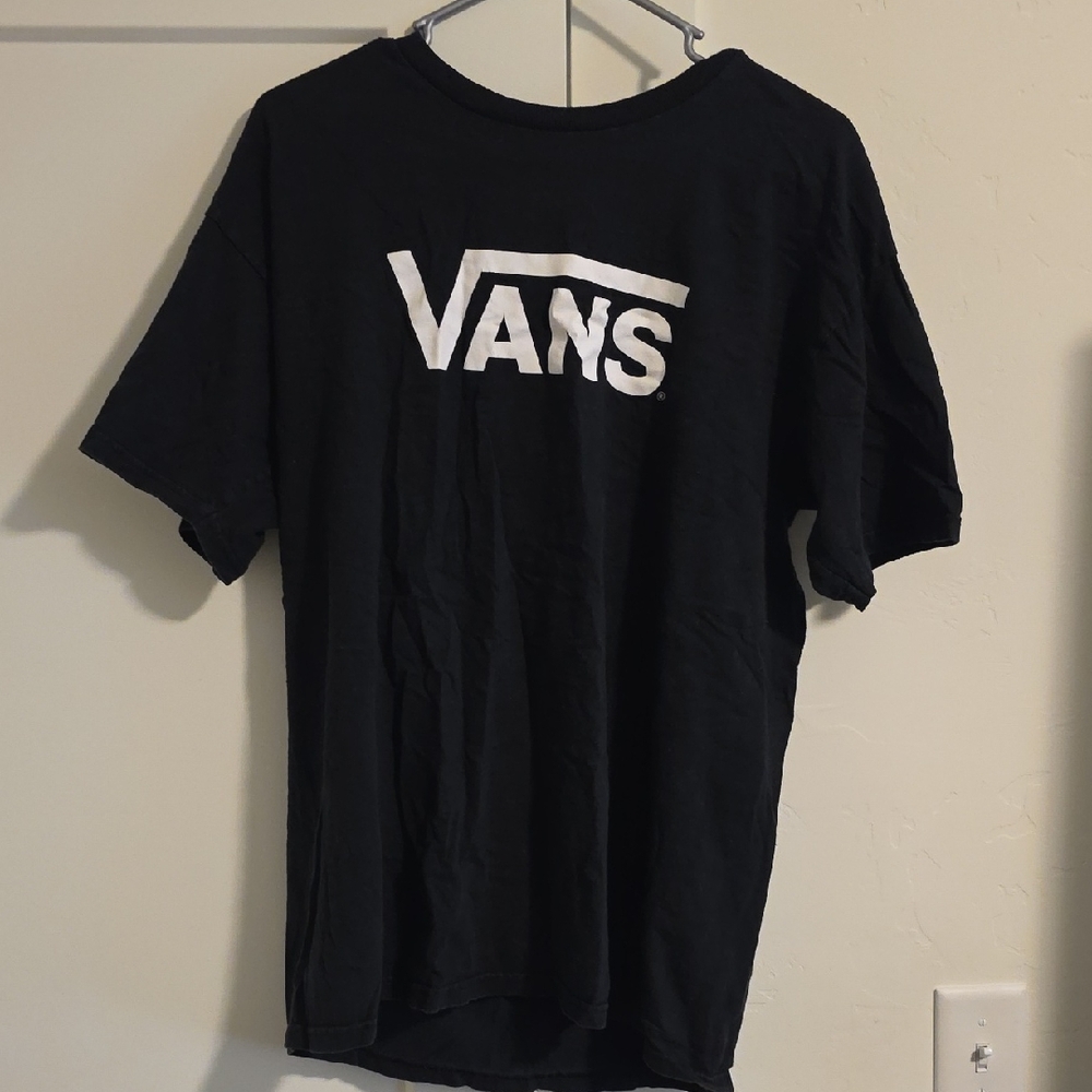 Vans Black T-Shirt with White Logo